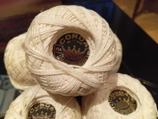 5 ovillos algodón Coroa n. 6