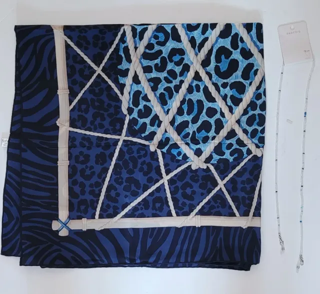 Pañuelo Pertegaz 100% seda y cordón gafas