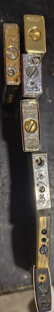 Lote de 7 mecheros vintage para coleccionista