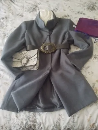 Cappottino monopetto grigio nuovo