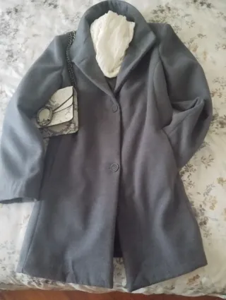 Cappottino monopetto grigio nuovo