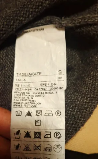 Vestito Sisley grigio