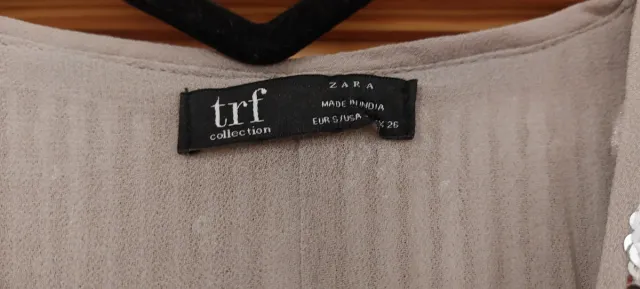 Vestido lentejuelas Zara talla S