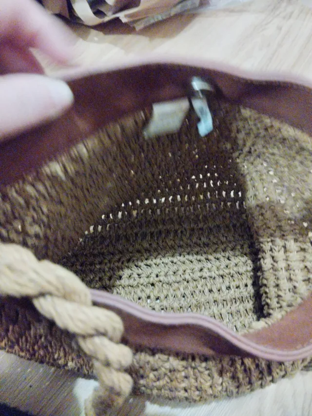 Bolso de mano tejido Natura