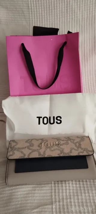 Cartera Tous Beige y Gris