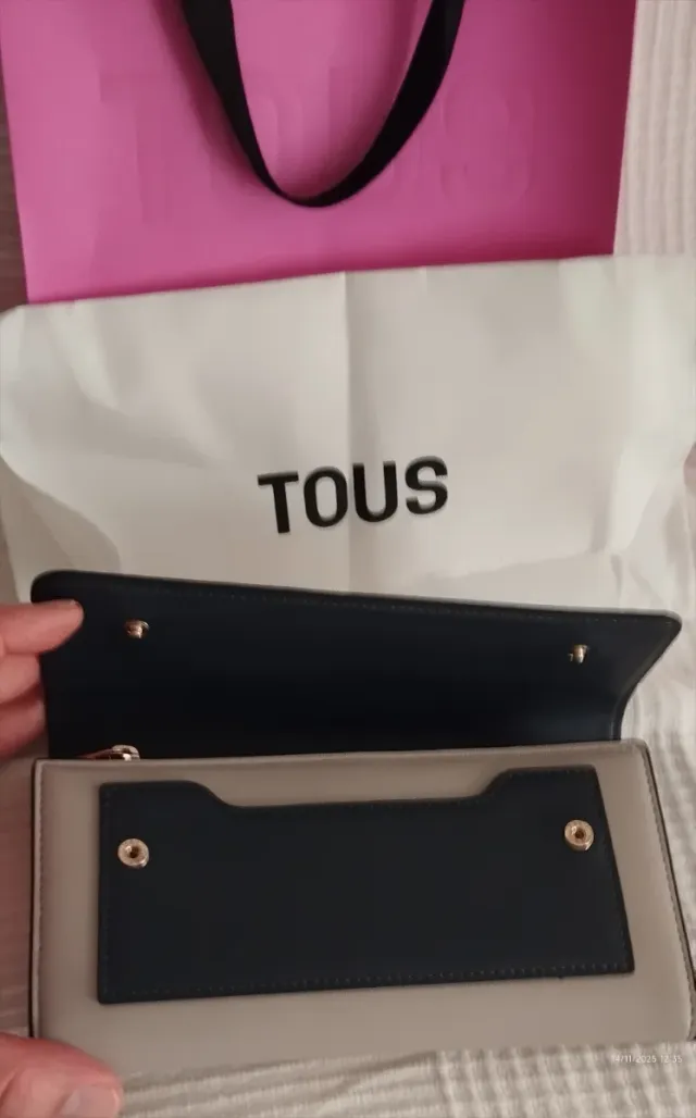 Cartera Tous Beige y Gris