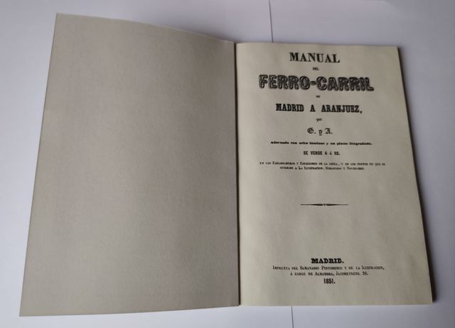 MANUAL DEL FERROCARRIL MADRID A ARANJUEZ