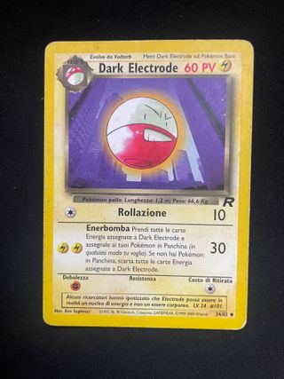 Dark Electrode 34/82 Team Rocket Pokemon TCG ITA