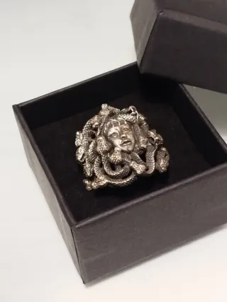 Anillo Medusa Plata 925