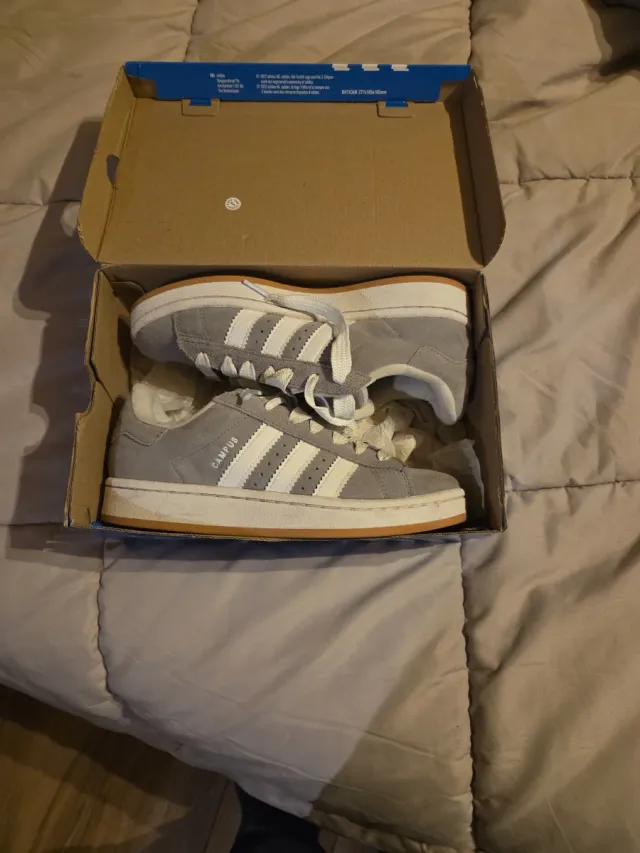 Zapatillas Adidas Campus Grises Blancas