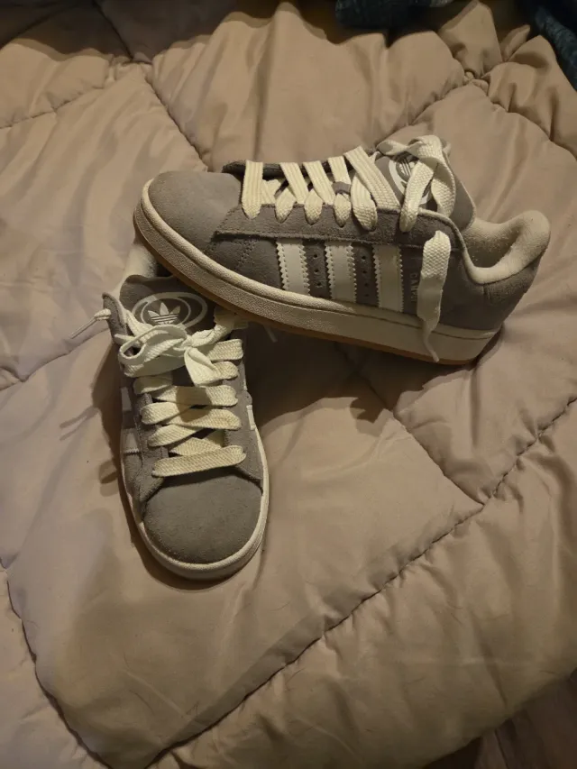 Zapatillas Adidas Campus Grises Blancas