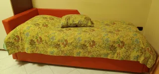 Copriletto singolo con cuscino floreale