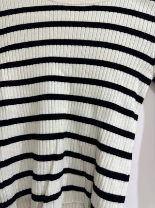Jersey Zara Rayas Blanco y Negro