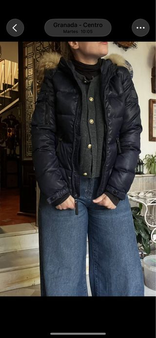 Chaqueta de plumas azul marino