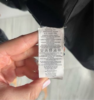 Chaqueta de plumas azul marino