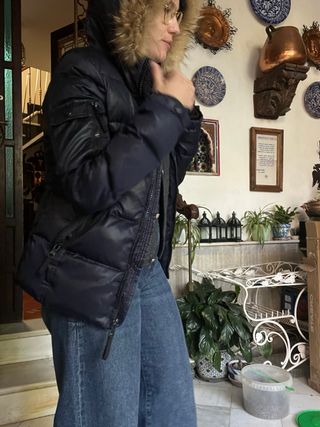 Chaqueta de plumas azul marino