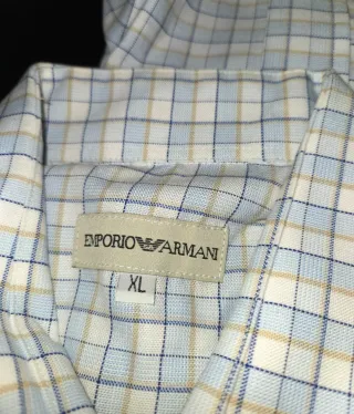 Emporio Armani Camisa Cuadros .Talla XL
