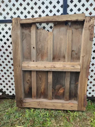 Puerta madera vintage rústica