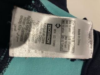 Pantalones Hípica Fouganza Talla 10 Beige/Azul