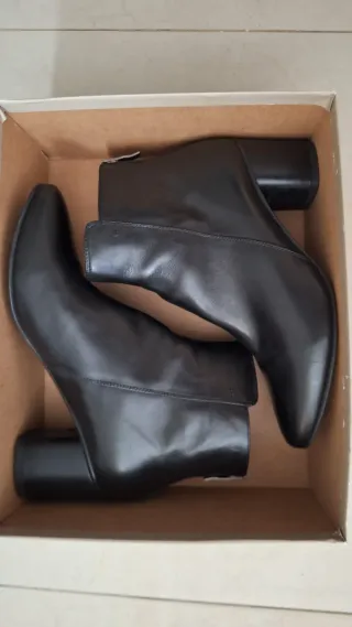 Botines de piel negros Made in Spain