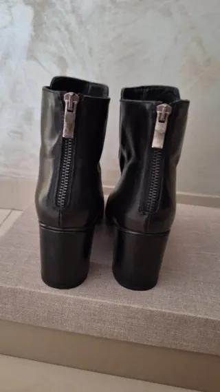 Botines de piel negros Made in Spain