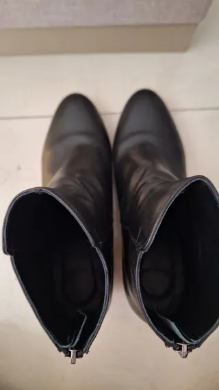 Botines de piel negros Made in Spain