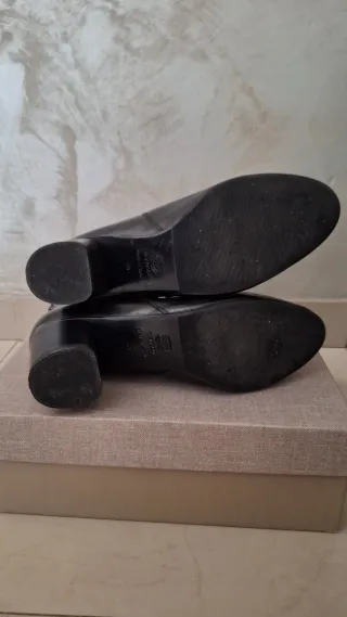 Botines de piel negros Made in Spain