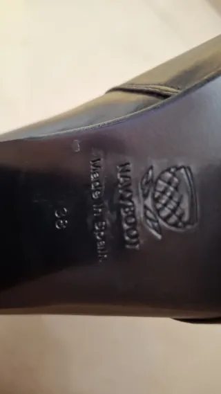 Botines de piel negros Made in Spain