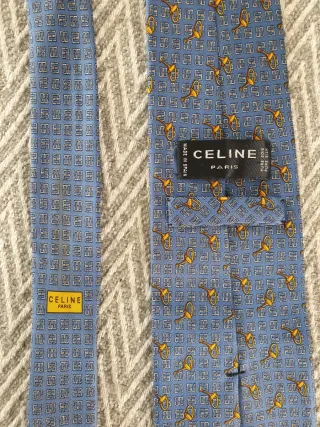 Corbata Celine Seda Natural