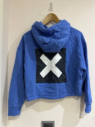 Sudadera Blue Banana Croped Talla Única Azul