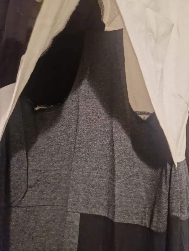 Vestido de lactancia bicolor