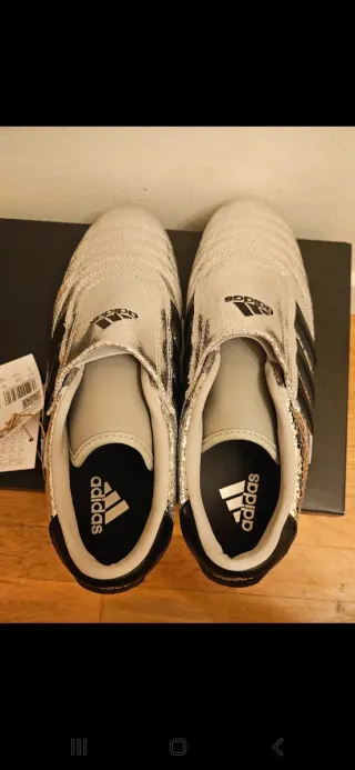 Zapatillas Adidas Taekwondo Plata/Negro