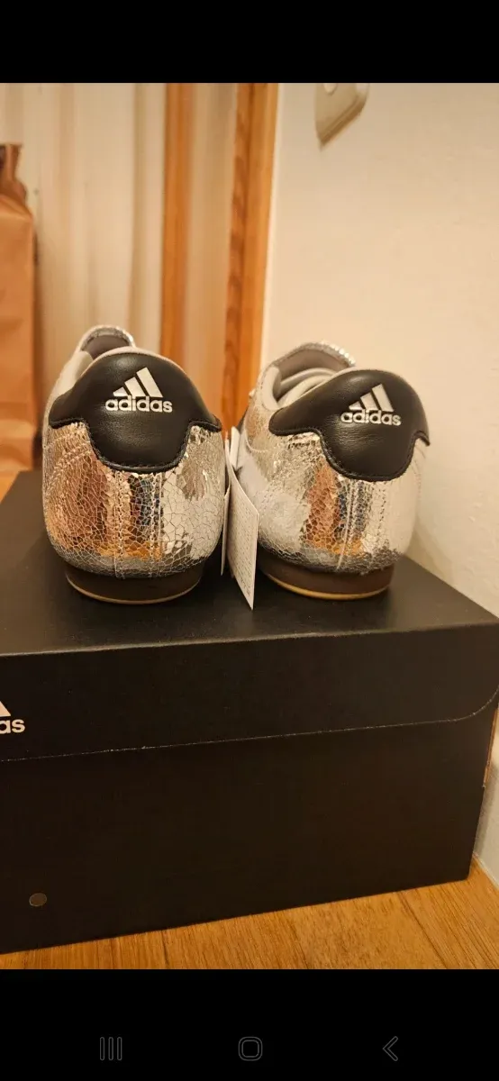 Zapatillas Adidas Taekwondo Plata/Negro