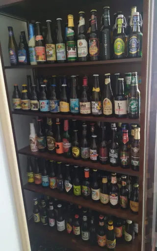 Collezione 185 bottiglie birra vuote