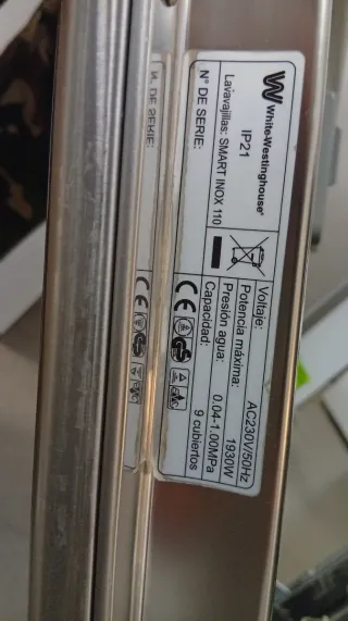 Lavavajillas  Westinghouse Acero Inoxidable