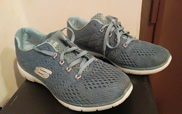 Scarpe Skechers Donna Blu/Teal Tg 39