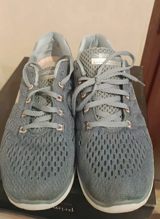 Scarpe Skechers Donna Blu/Teal Tg 39