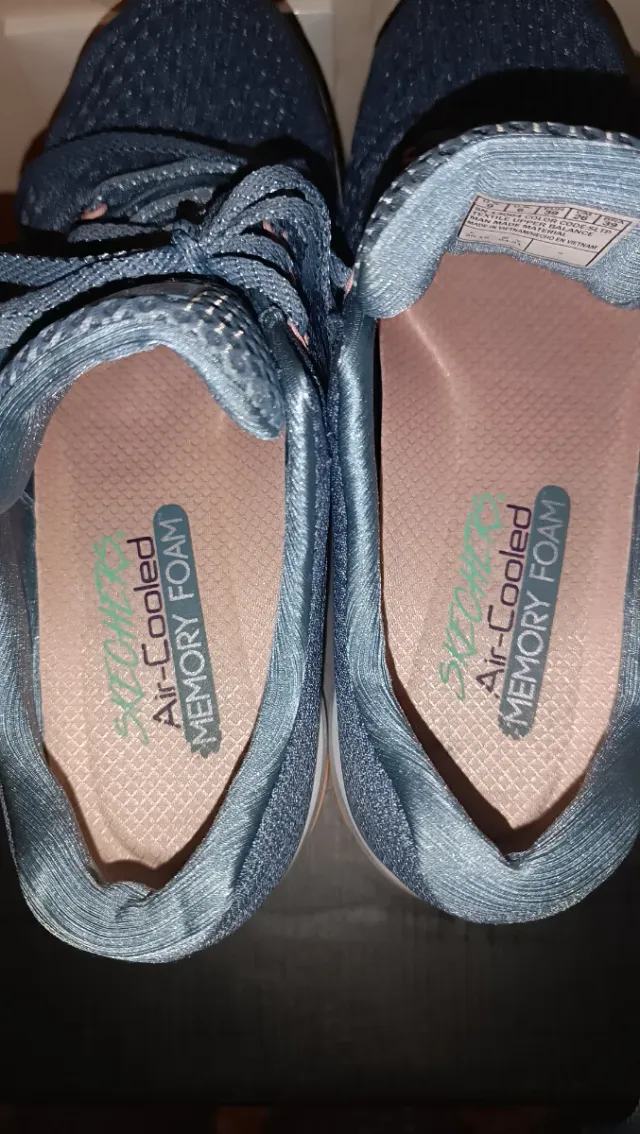 Scarpe Skechers Donna Blu/Teal Tg 39