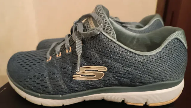 Scarpe Skechers Donna Blu/Teal Tg 39