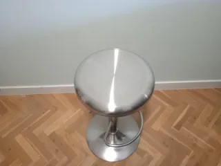 Taburete alto acero inoxidable ajustable