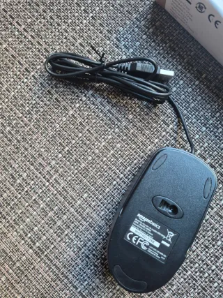 Ratón USB Amazon Basics Negro