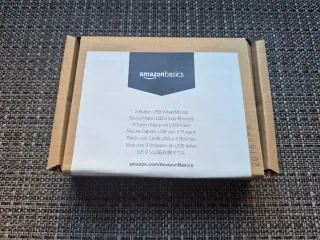 Ratón USB Amazon Basics Negro