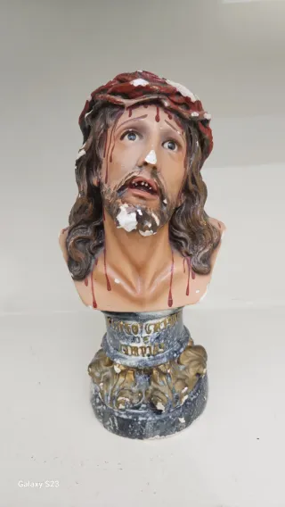 Statua antica religiosa Gesù Cristo anni '30