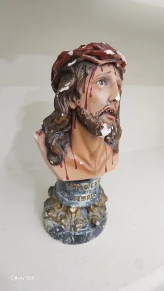 Statua antica religiosa Gesù Cristo anni '30