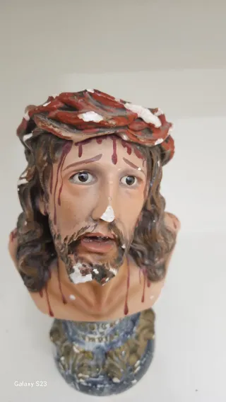 Statua antica religiosa Gesù Cristo anni '30