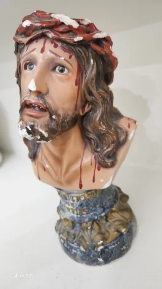 Statua antica religiosa Gesù Cristo anni '30