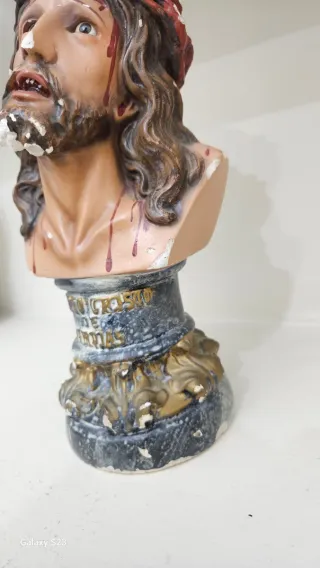 Statua antica religiosa Gesù Cristo anni '30