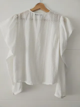 Blusa Zara mangas abullonadas