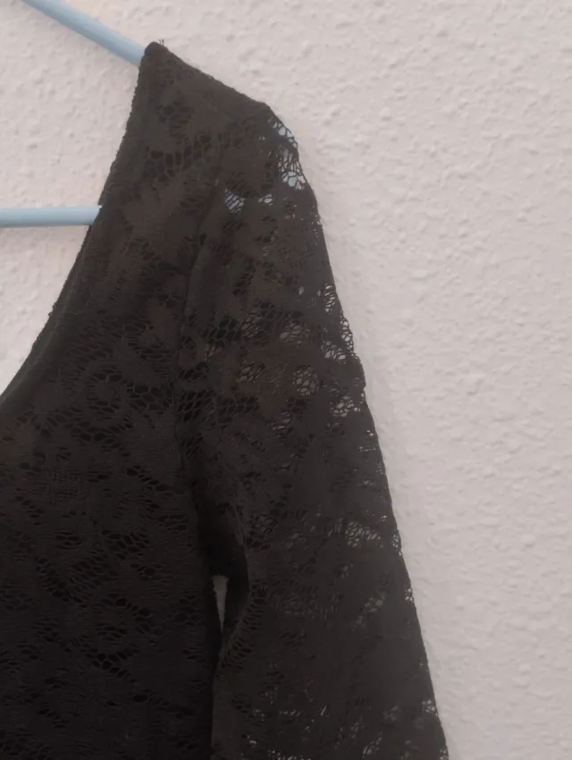 Vestido encaje negro Pull&Bear