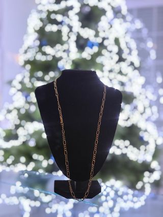 Cadena de oro 18k hombre estilo "cartier" nueva